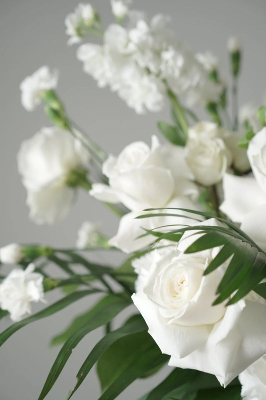 White Flowers Bucket