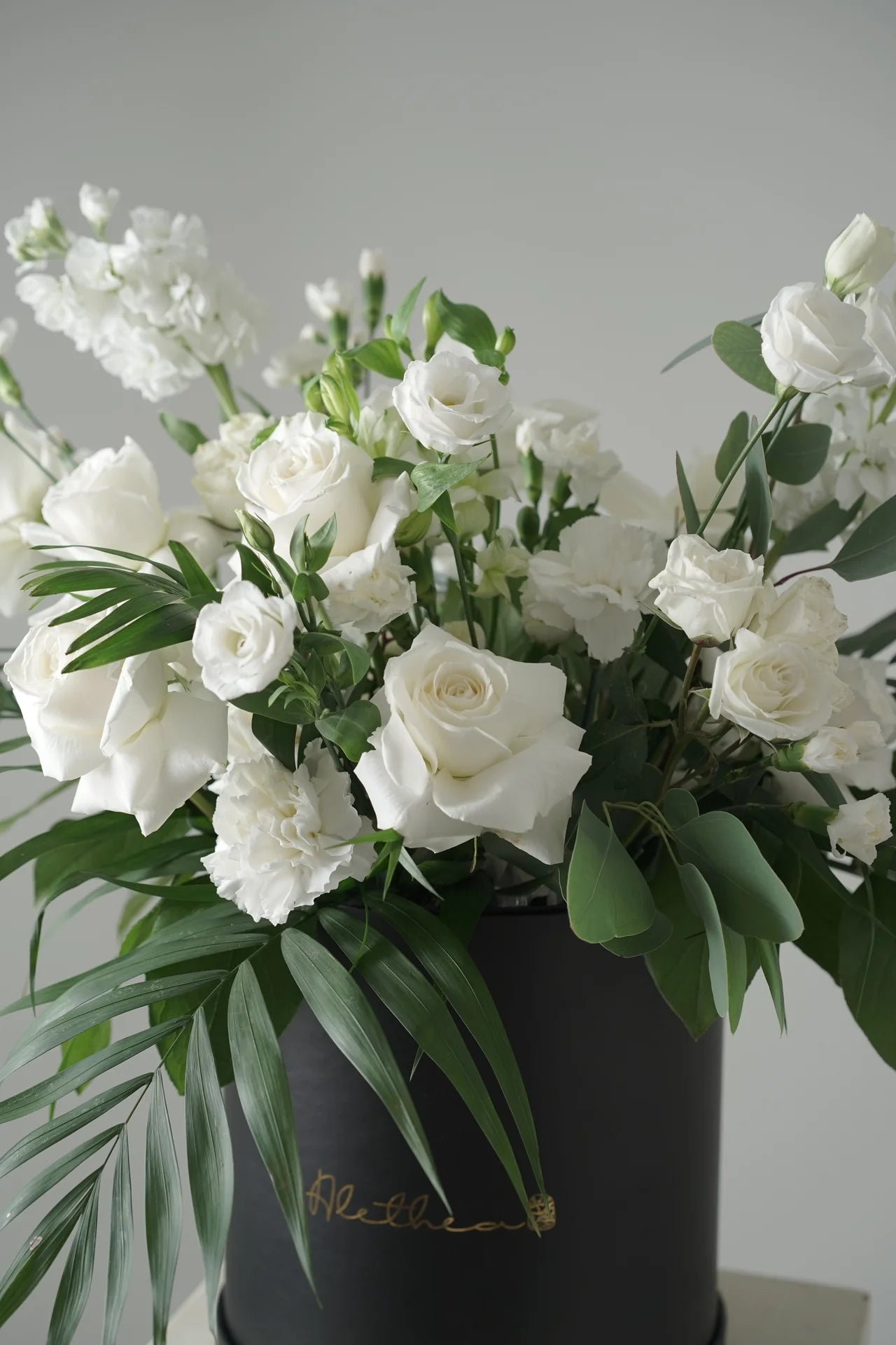 White Flowers Bucket