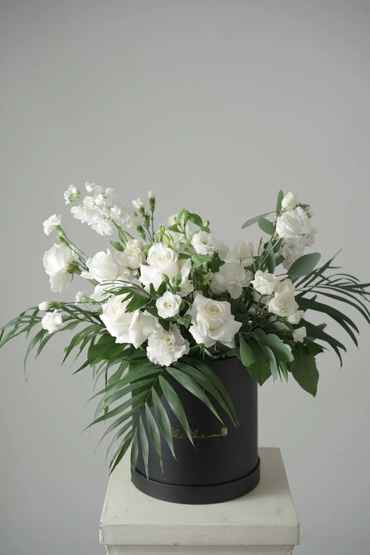 White Flowers Bucket