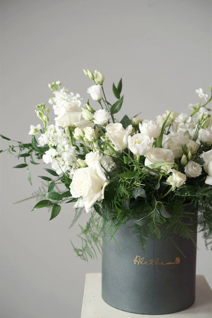 White Flowers Bucket